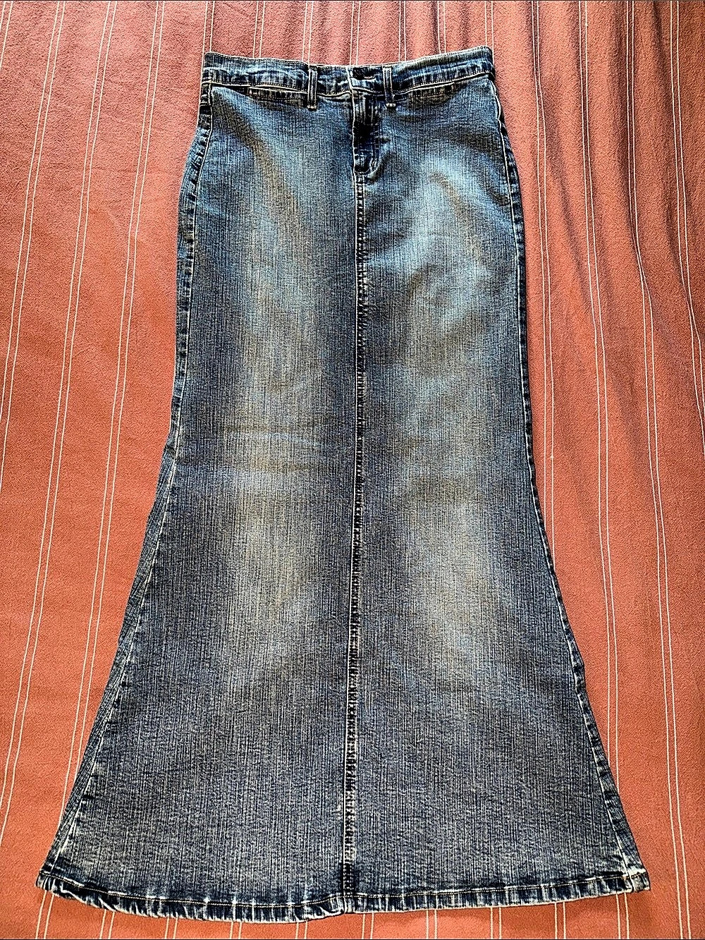 Angel Maxi Denim Skirt Size Medium